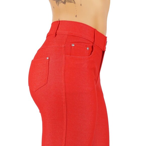 Jean Look Cotton Blend Jeggings Tights Slimming - Picture 5 of 6